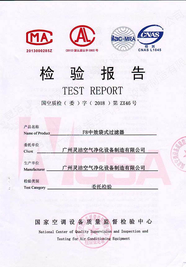 中效袋式小黄鸭视频下载檢測報告